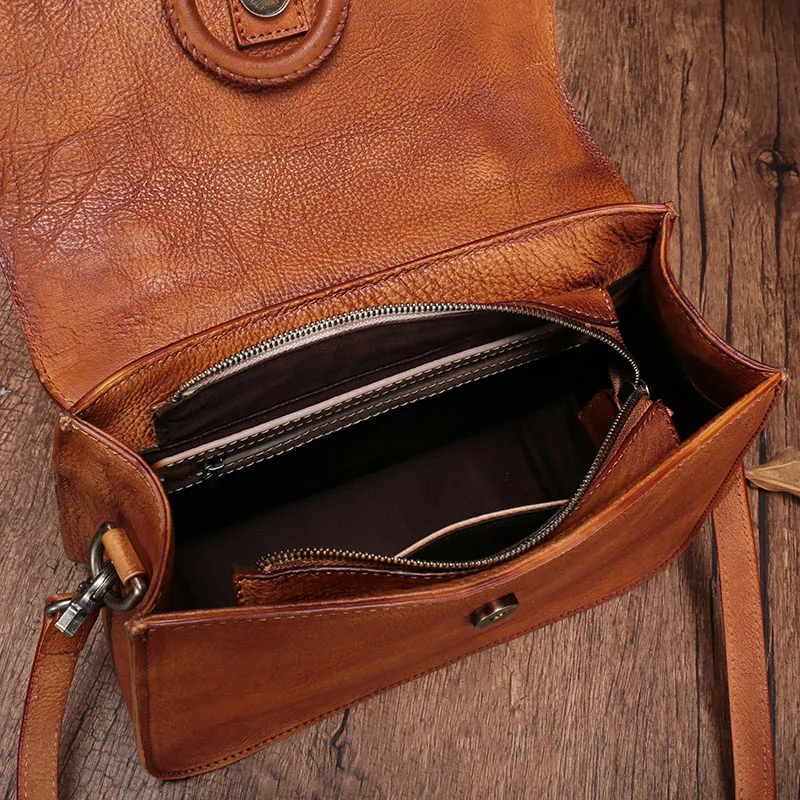 AETOO The first layer of leather handbags small square bag casual women portable oblique cross package hand pack | Багаж и сумки