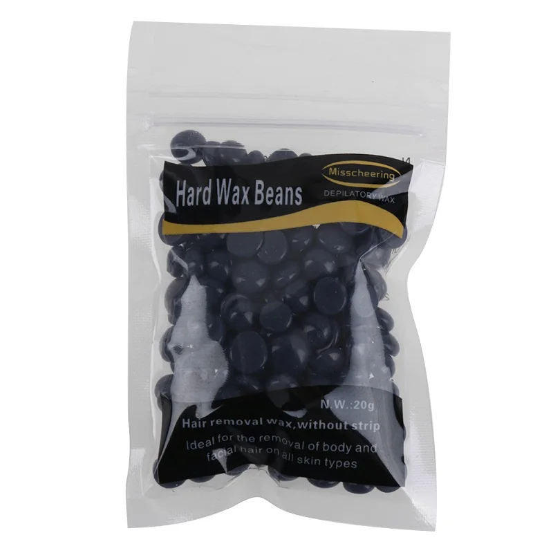 Lavender Flavor 20 г/пакет, воск для депиляции, бобы, горячая пленка, твердый воск, гранулы, восковая Вощеная фасоль, для женщин, для тела, для лица, бикини, без полосок, для удаления волос, Bean - Цвет: Lavender Flavor