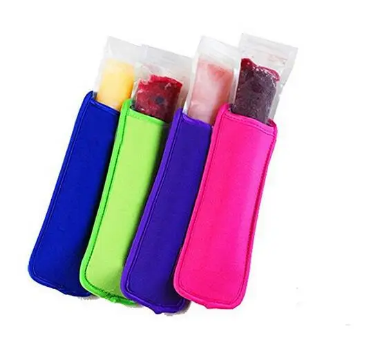 

wholesale 500pcs Neoprene Ice Popsicle Sleeve Pop Holders, Ice Lolly, Ice Block 4 Color Free shipping