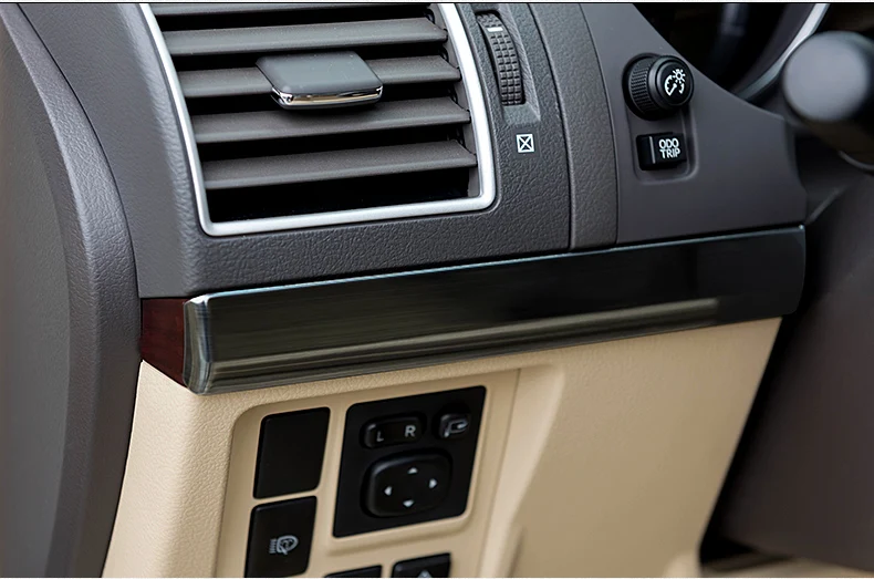 Для Toyota Land Cruiser Prado FJ150 LHD 2010 до интерьер приборной панели средняя панель центр управления бардачок крышка наклейка отделка