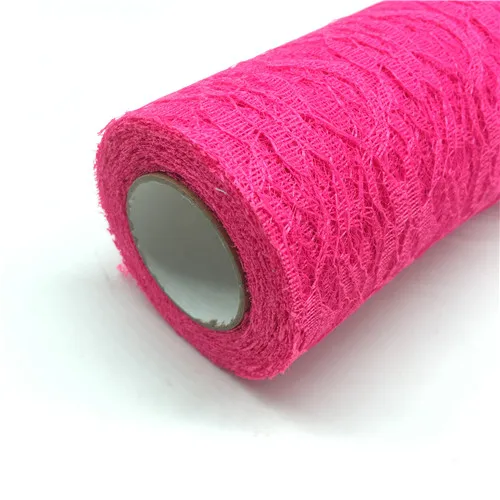 Fresh pink Рулон кружева органза катушка ткань лента 1" x10 ярд сетка ткань DIY свадебное мероприятие лента на стул для вечеринки лук настольная дорожка украшение - Цвет: Fresh pink