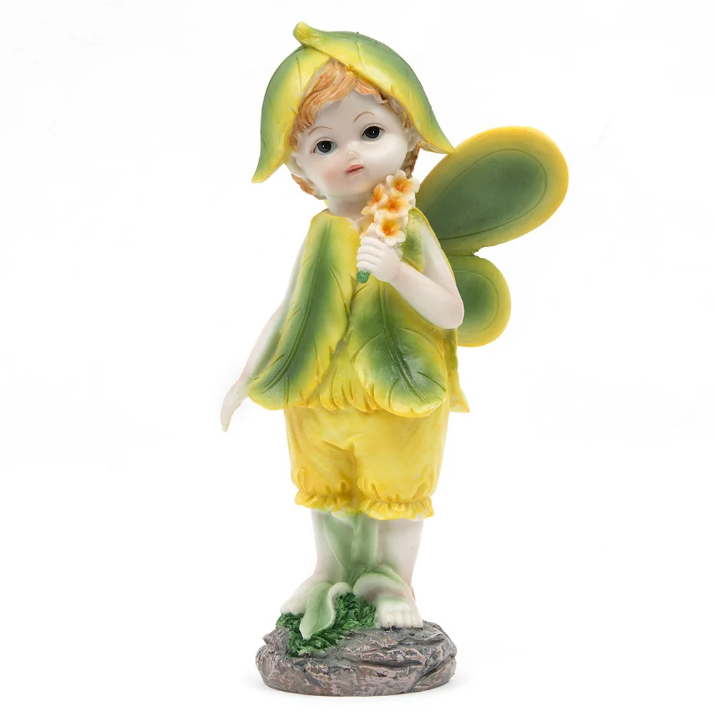 

1pcs Hand Painted Angel Resin Craft Fairy Decoration Ornaments Home Garden Miniature Accessories Mini People Terrarium Figurines