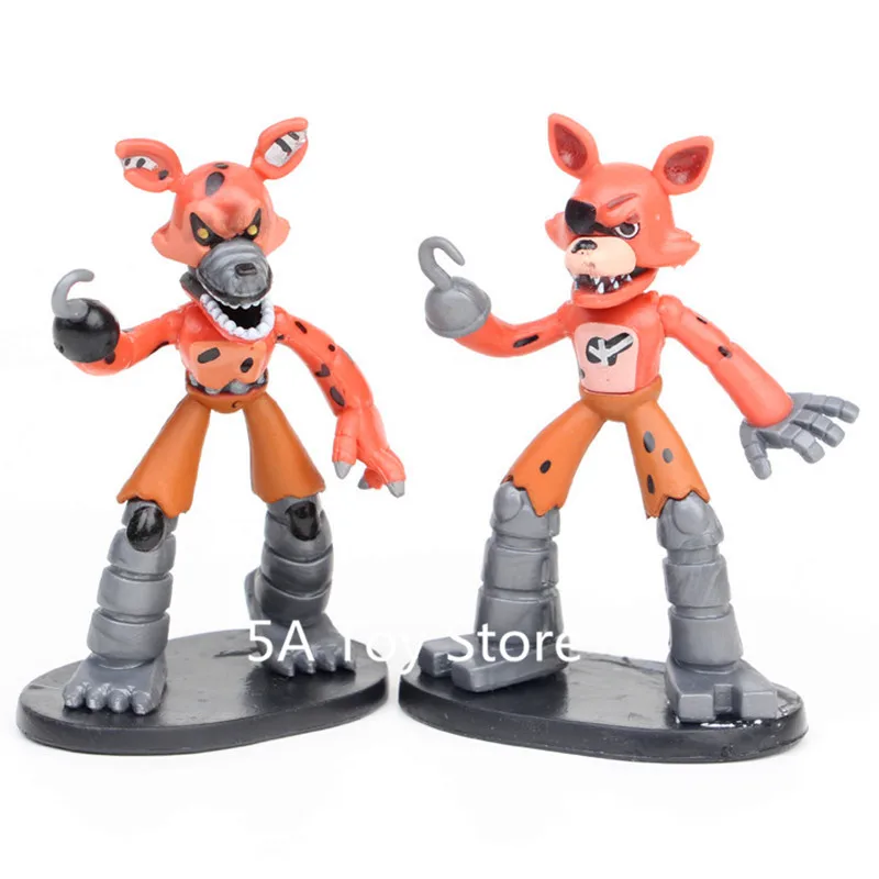 7 шт./компл. пять ночей у Фредди FNAF сумки Чика Фокси Бонни ПВХ Фигурки игрушки 8