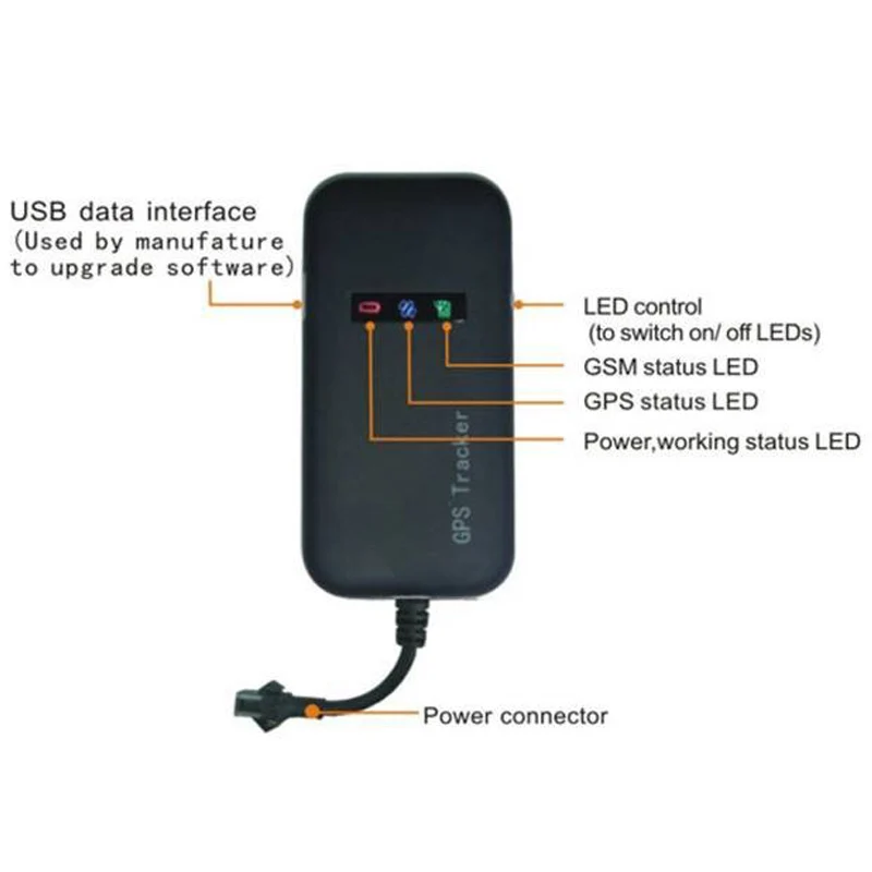 GT02A мини gps трекер автомобильный gps GSM GPRS отслеживание Глобальный Google link в режиме реального времени Анти-Вор локатор для автомобиля Мотоцикл бесплатное приложение
