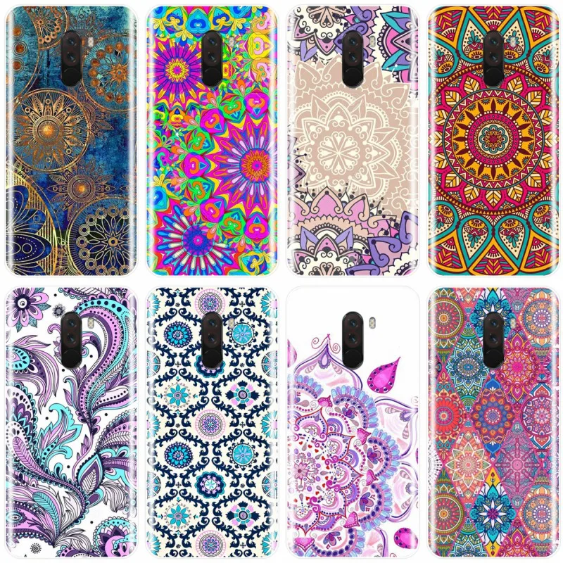 Мягкий Силиконовый ТПУ телефон с цветочным принтом мандалой 5 6 7 NOTE 4X 5A для redmi 4 4A