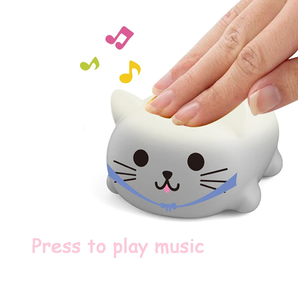 8 шт./компл. Kawaii Squishy Cat/Собака электрический музыкальный инструмент игрушки набор антистресс Squeeze анти светодио дный стресс светодиодные игрушки креативные подарки