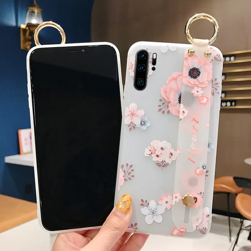 SoCouple Чехол-держатель для телефона huawei P20 P30 Pro Honor 10 20 mate 10 20 Pro 30 Lite Nova 3i 5i pro Мягкий ТПУ чехол на запястье s