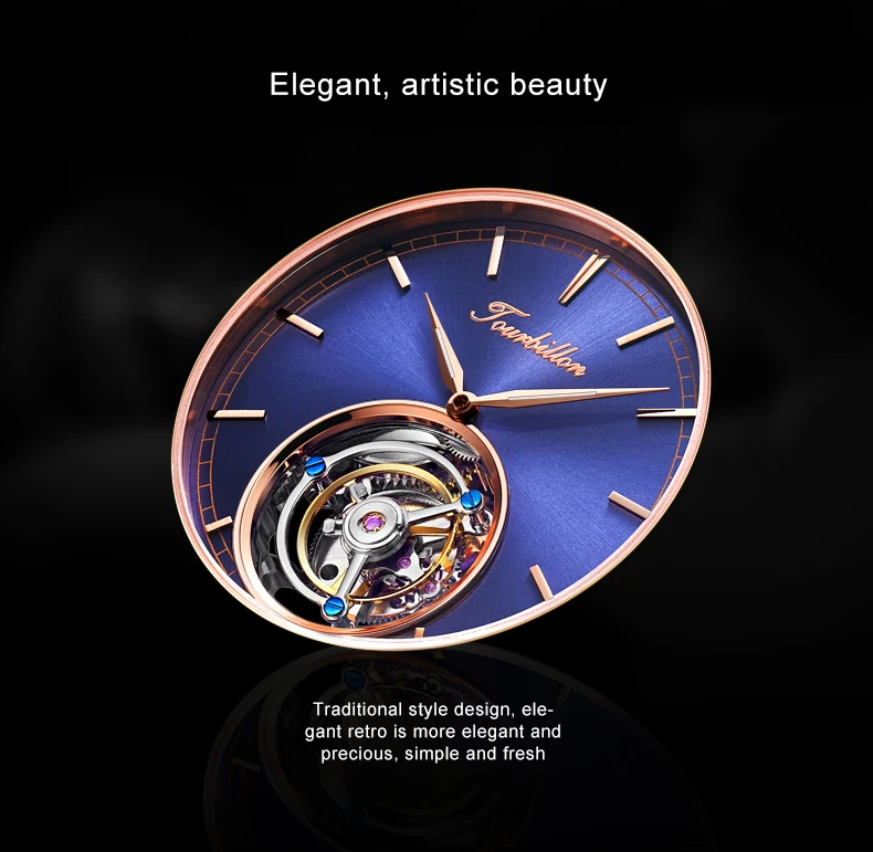 Топ бренд Kopeck для мужчин s Tourbillon часы Роскошные 24 к Натуральная кожа reloj Tourbillon hombre механические мужские часы montre