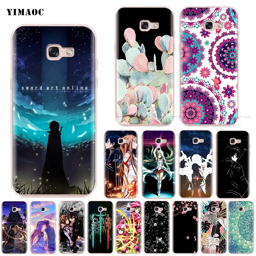 YIMAOC Sword Art Online силиконовый чехол для Samsung Galaxy A7 A8 A9 A10 A30 A40 A50 A70 M10 M20 M30 S10e J6 Plus