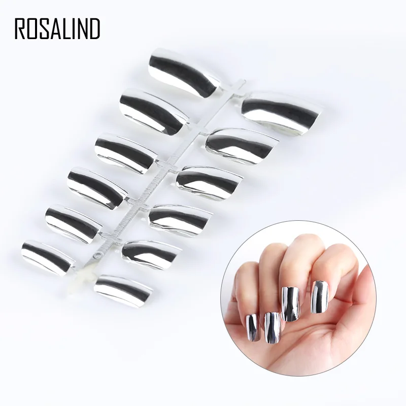 Искусственные ногти ROSALIND для наращивания ногтей полное покрытие нажимайте на