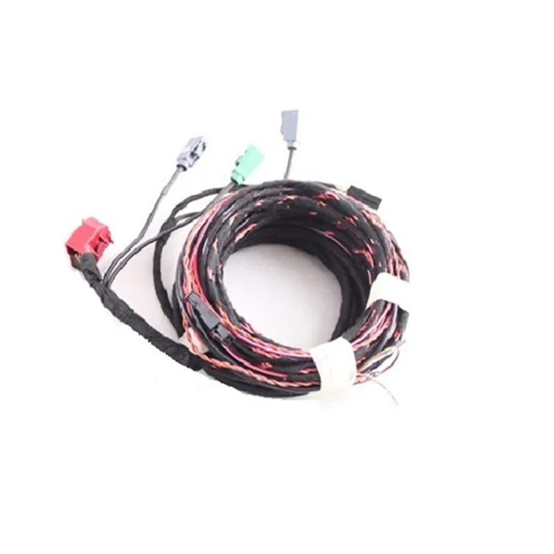 OEM RGB заднего вида Камера Автомобильная камера заднего вида кабельная проводка монитор измеряет динамическое траектории для AUDI A3 S3
