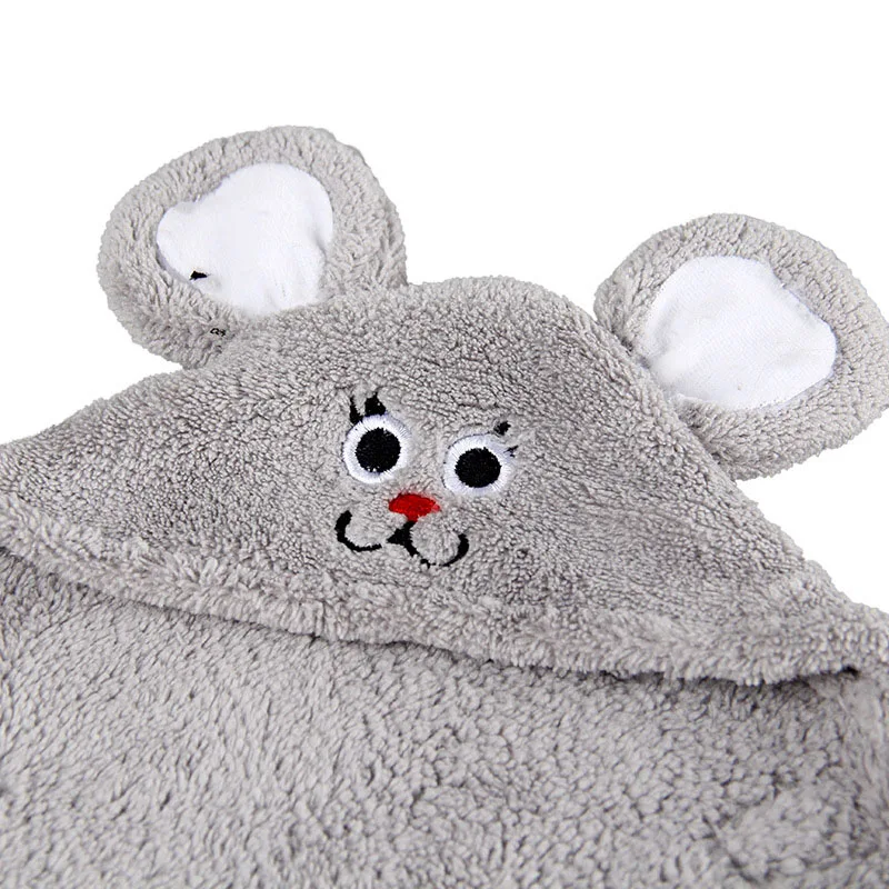 Brown mouse Микрофибра банное полотенце для домашних животных Быстрый абсорбент полотенце для кошки банный халат с изображением кроликов хомяк Пижама полотенце для собак товары для ухода за домашними животными - Цвет: Brown mouse