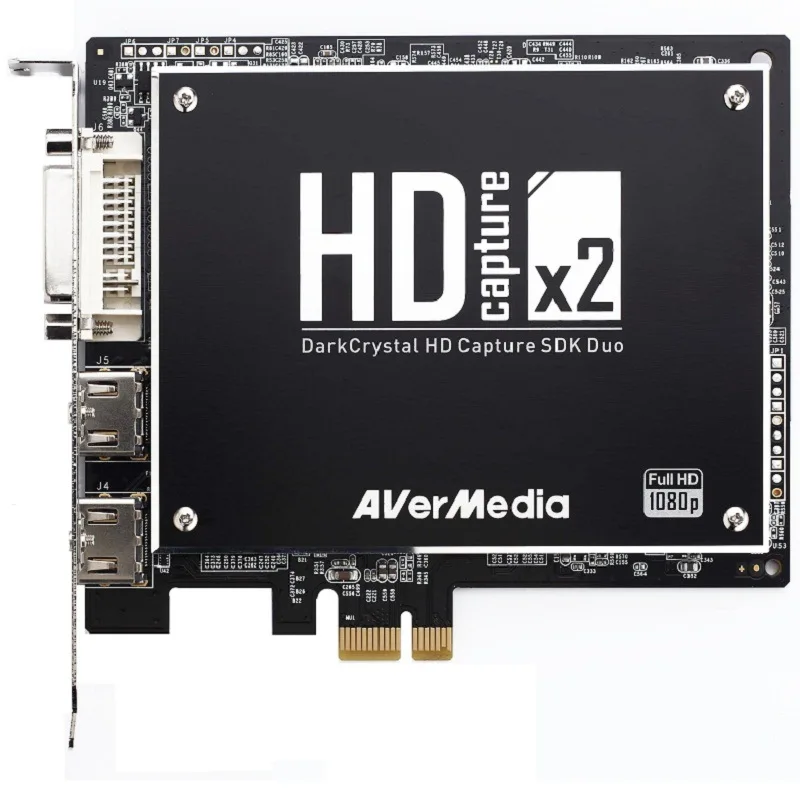 DarkCrystal HD Capture SDK Duo C129 1080P Card PCI-E 2 источников SD захвата видео | Компьютеры и офис