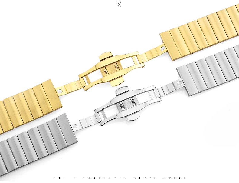 Твердый ремешок из нержавеющей стали без легкого выреза гарантия качества для
