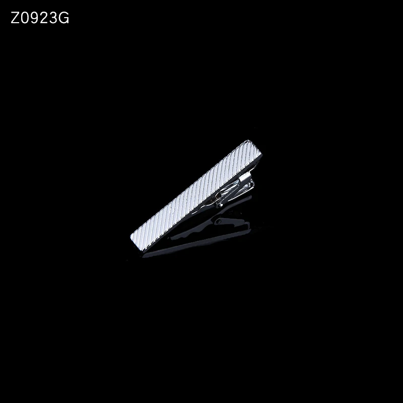 Z0923G Мужской зажим для галстука серебряный Модный 10 простой короткий Мужской воротник 4 см - Окраска металла: Z0923G