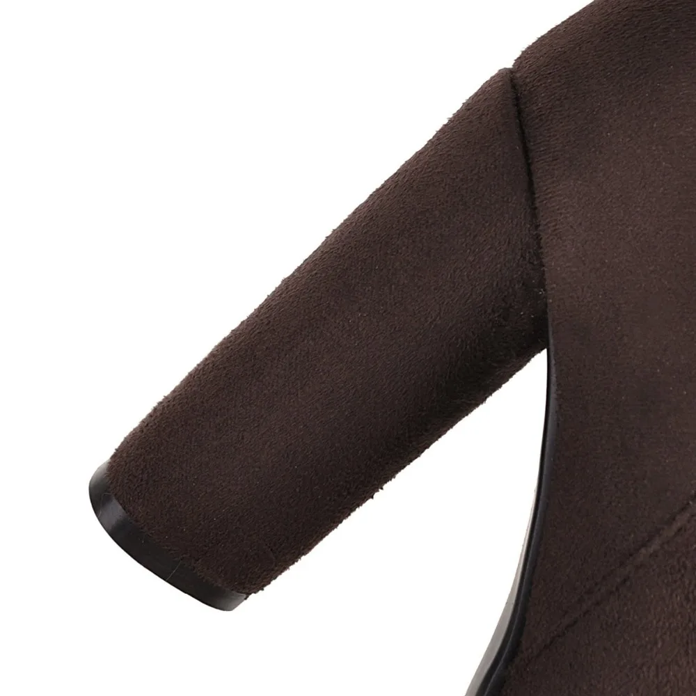 

CDPUNDARI Pointed Toe Super High heel over the knee boots women thigh high boots Ladies Winter shoes woman