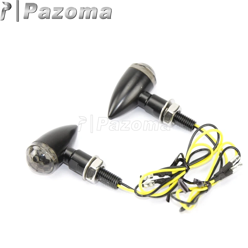 Мотоцикл ретро пуля LED Сигнал поворота Emark E11 Blinkers для Harley Chopper Bobber Yamaha Honda Street Sport Turn