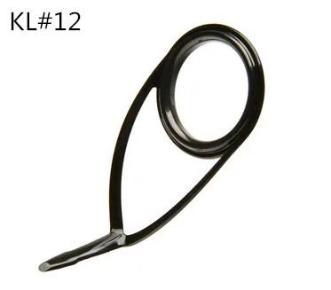 Black size 12 Черный цвет KT& KL#4/#5/#5,5/#6/#8/#10/#12- черная рамка с альконитовым кольцом 10 шт. Repare направляющие удочки - Цвет: Black size 12