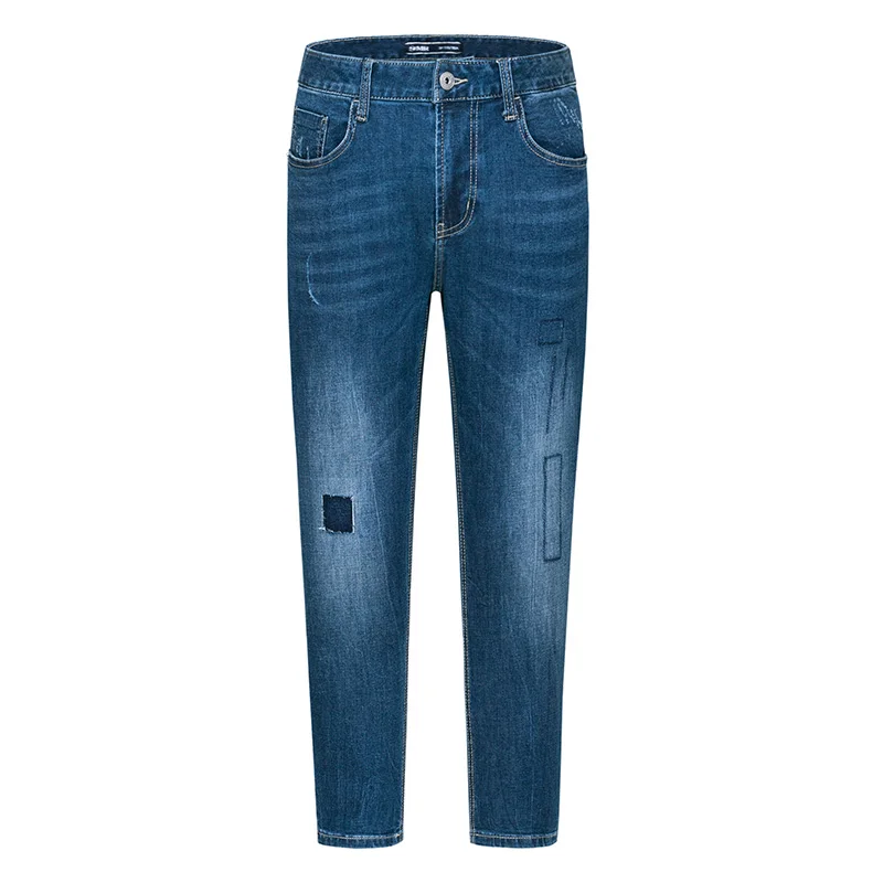 SEMIR мужские джинсы 2018 летняя одежда Брендовые новые девять минут брюки tide hole foot |