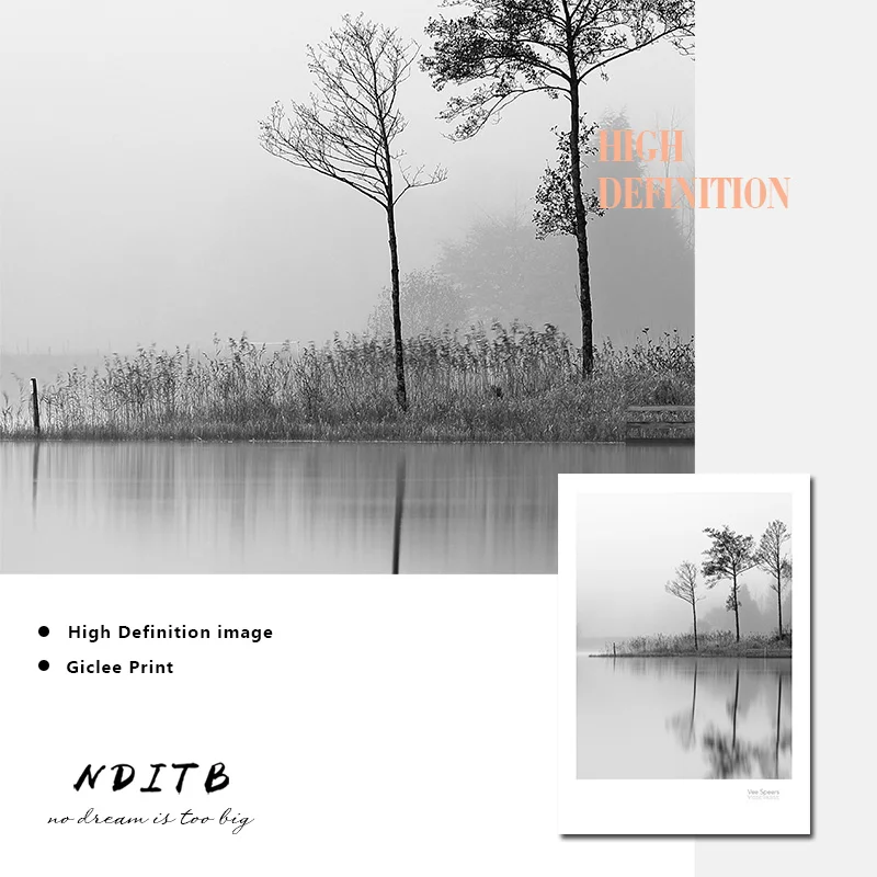 Скандинавское украшение олень Лес Холст настенный художественный постер