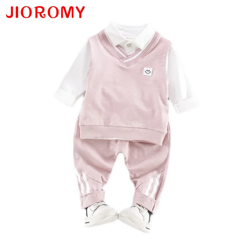Комплекты модной одежды JIOROMY для мальчиков футболка с длинными рукавами + штаны