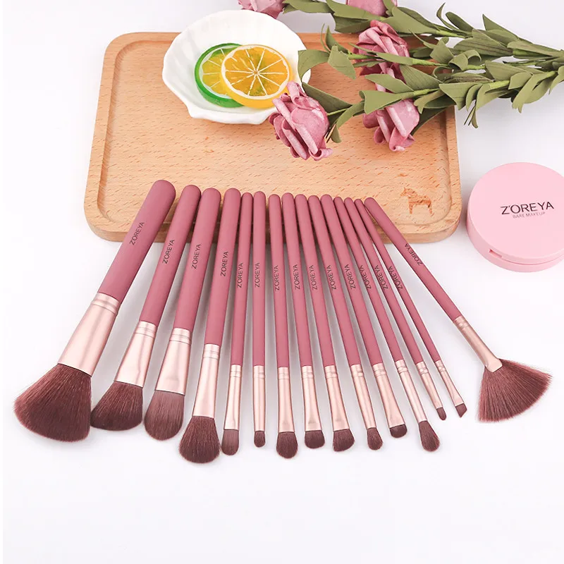 15 шт. Кисточки для макияжа с деревянной ручкой | Красота и здоровье