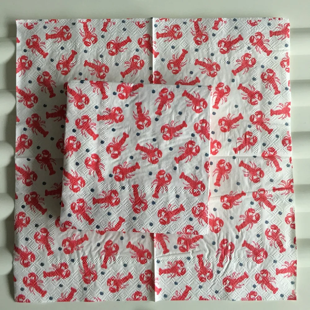 25 см декупаж старинная настольная салфетка бумажные забавные салфетки красный