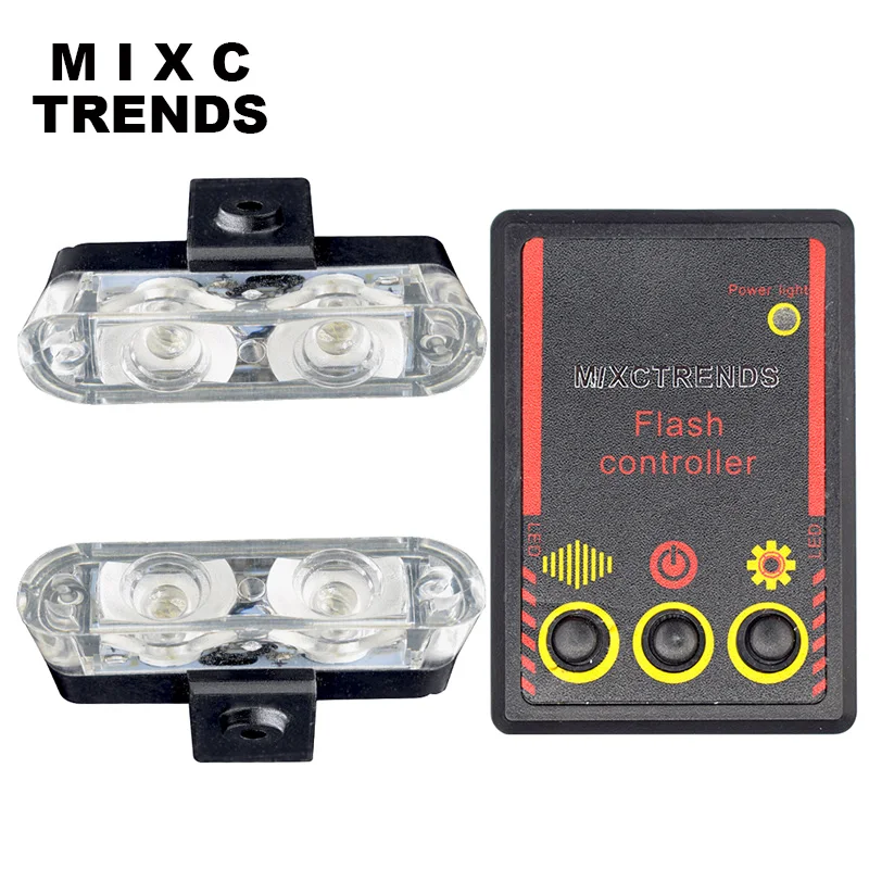 Светодиодный мини фонарик MIXC TRENDS 12 В 4 дюйма стробоскоп полицейский светильник