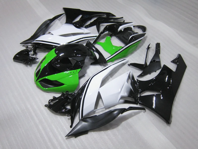 Высокое качество ABS наборы обтекателей для Kawasaki ZX 6R 2009 2012 NINJA zx6r 09 10 11 12 Зеленые