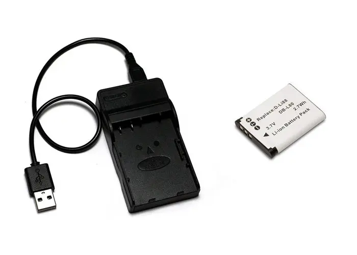 USB зарядное устройство для Sanyo DB L80 DBL80 DLI88|Цифровые аккумуляторы| |
