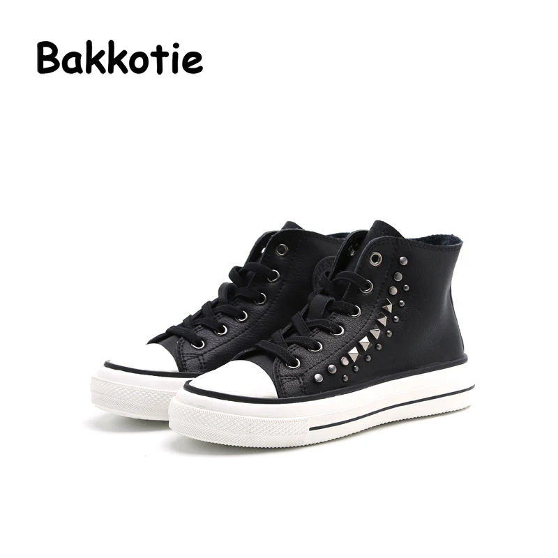 Bakkotie Новинка 2017 года осень для маленьких мальчиков спортивной обуви Пояса из