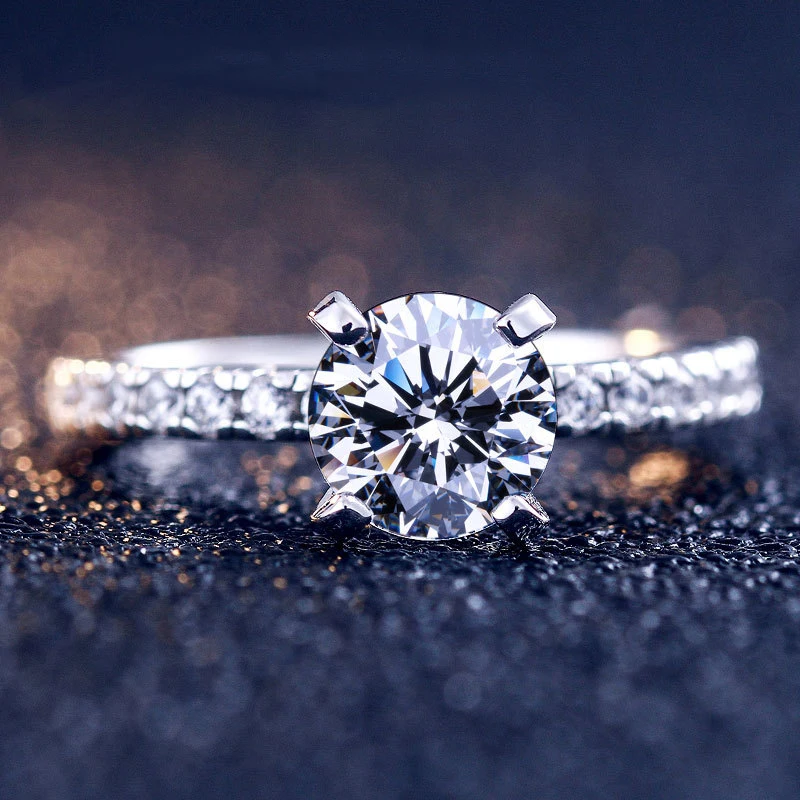 Серебряное обручальное кольцо Silverwill из стерлингового серебра 925 пробы 1 75 карат с