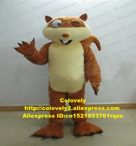 Костюм талисмана коричневой белки Chipmunk Chipmuck Chippy Eutamias для взрослых с персонажами