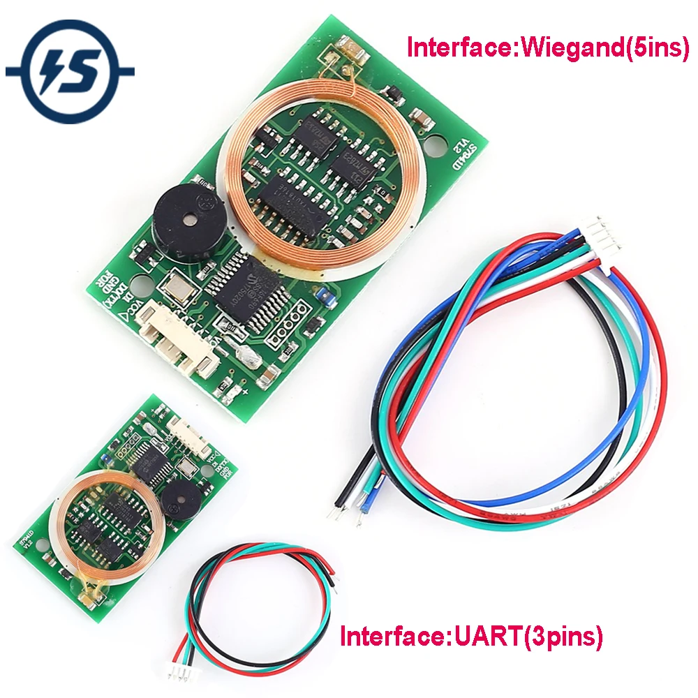 5 в 13 56 МГц 125 кГц ISO14443A двухчастотный Wiegand Reader RFID беспроводной модуль для IC/IDCard |