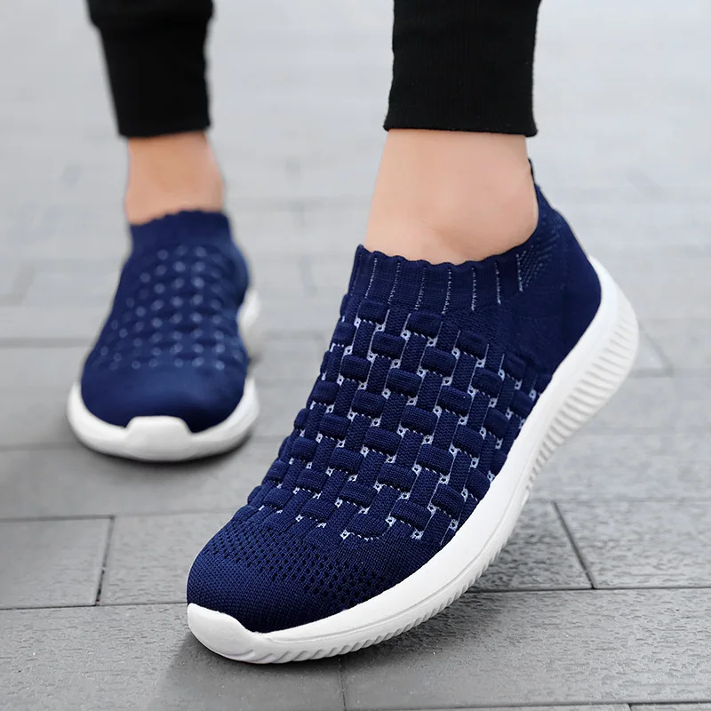 Fashion Casual Shoes Woman Comfortable Breathable Mesh Soft Sole Female Platform Sneakers Women Chaussure Femme Basket 42 | Обувь