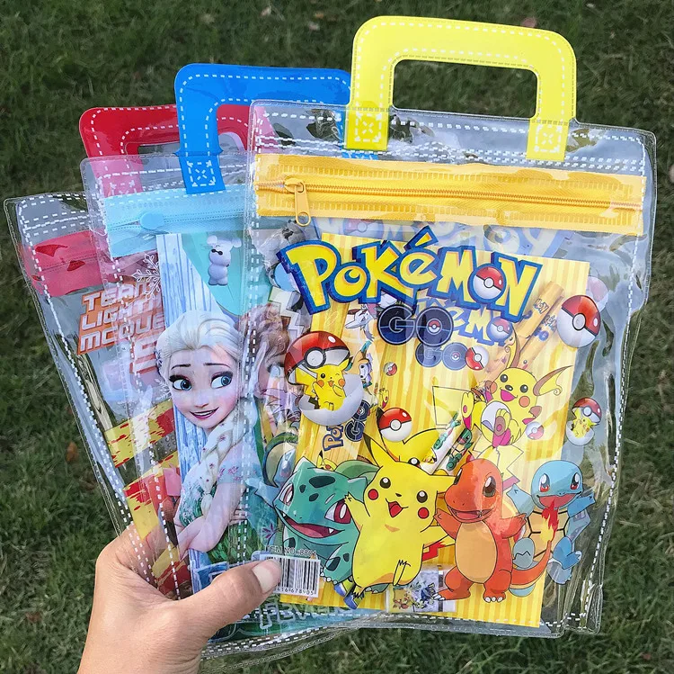 Disney 7 шт./компл. Замороженные Карандаш Чехол+ Линейка+ карандаш+ Ластик+ брошюра+ карандаш точилка канцелярские принадлежности подарок ко дню рождения, школьные принадлежности
