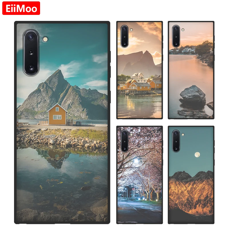 Чехол EiiMoo для телефона Samsung Galaxy Note 10 Силиконовый Модный мягкий чехол накладка с