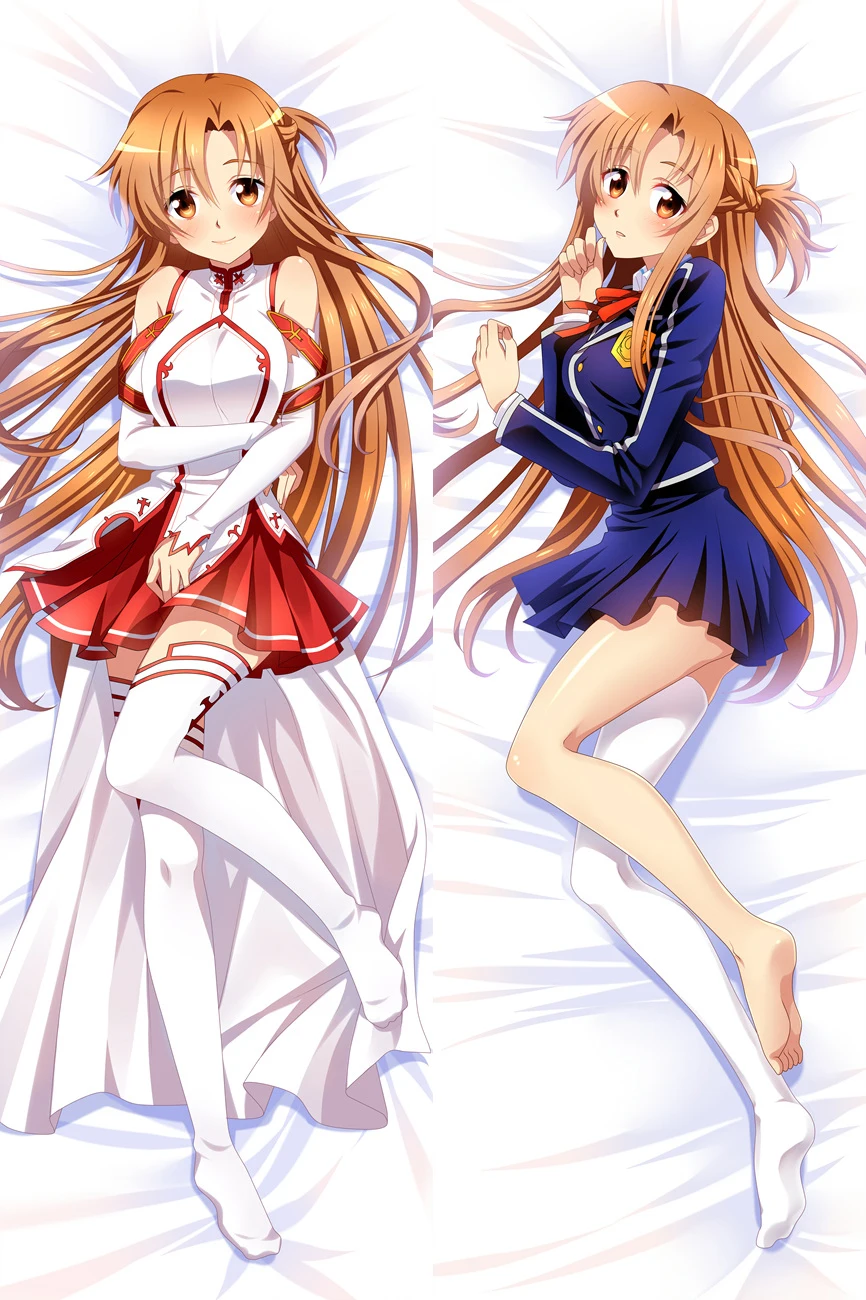 Японское аниме Сан меч искусство онлайн Asuna Dakimakura обнимающая Подушка Чехол