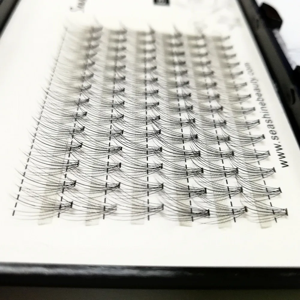 

Luxury Heat Bonded 10D Premade Fans Silk Volume lashes Fake False Eyelash Extension Free Shipping