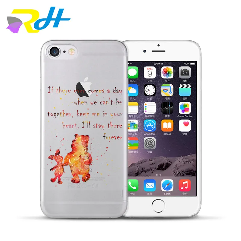 Чехол для Apple iPhone 5 чехол 6 6s 7 8 Plus X Xr Xs Max мягкий жесткий из ТПУ телефона с рисунком