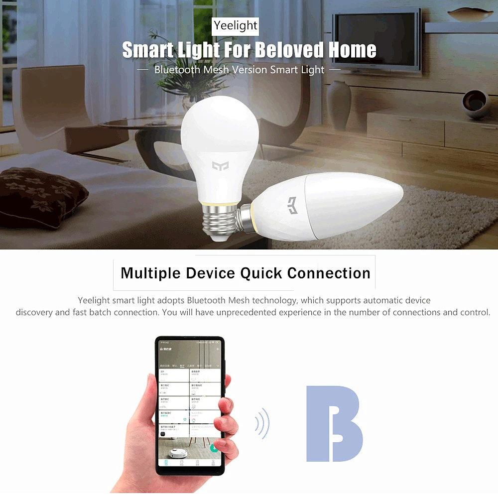 Светодиодная лампа Yeelight E14 smart bluetooth с сеткой версия шлюз mijia Mi Home приложение xiaomi