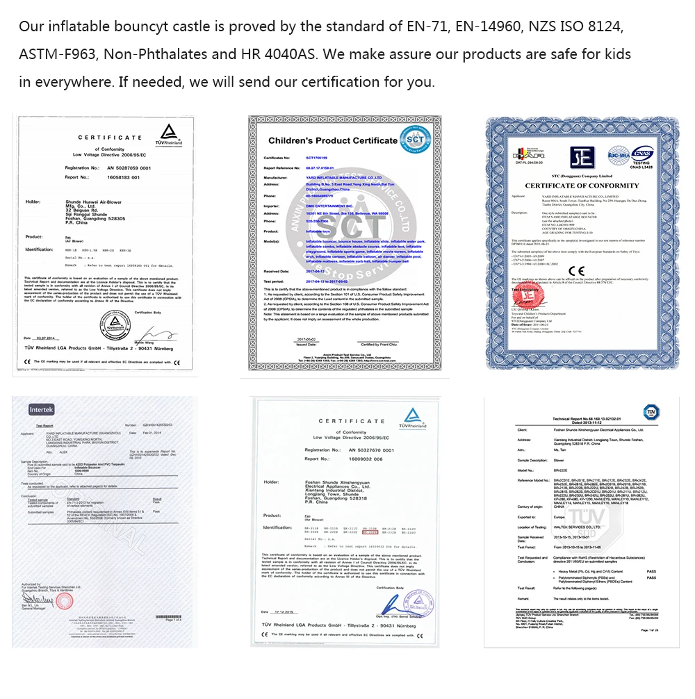 Двор надувной батут больших размеров дом с горкой для детей на открытом воздухе