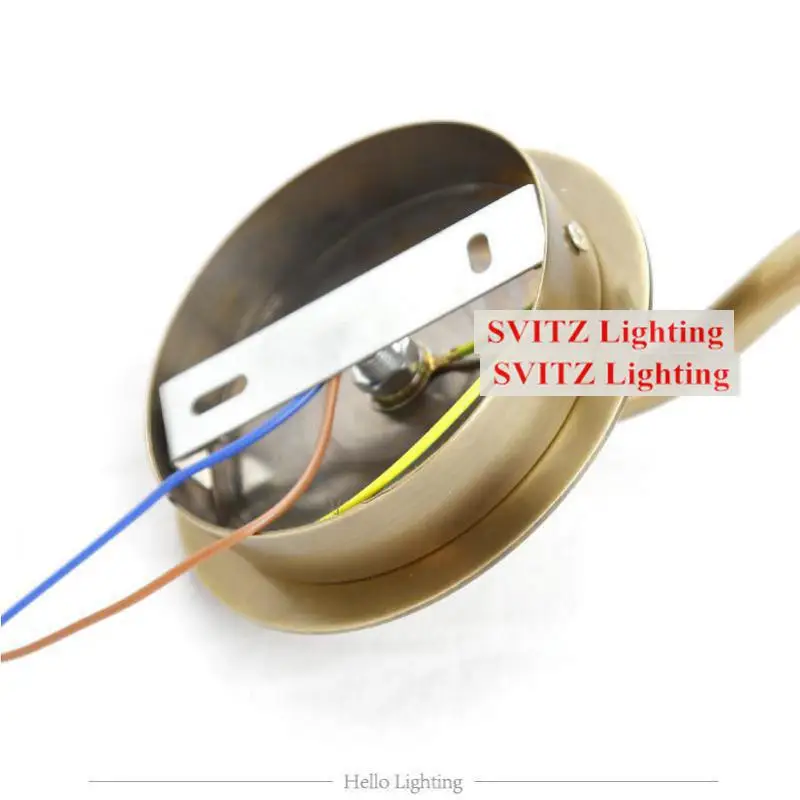 Винтажный медный настенный светильник для прихожей зеркальный туалетной