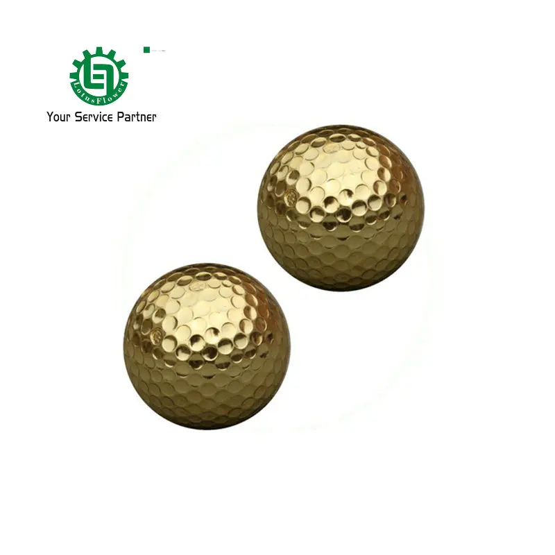 4 шт. Золотой мяч из двух частей аксессуары для гольфа тренировочный 2 слоя