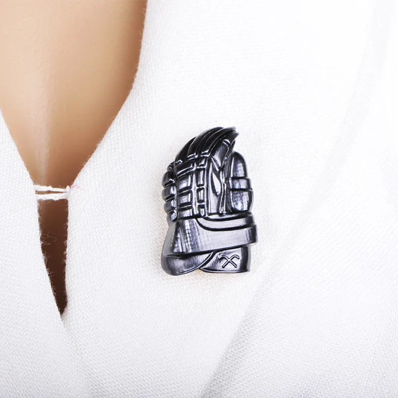 Бейсбольные перчатки Funmor серебристые Броши из сплава эмалированные булавки для