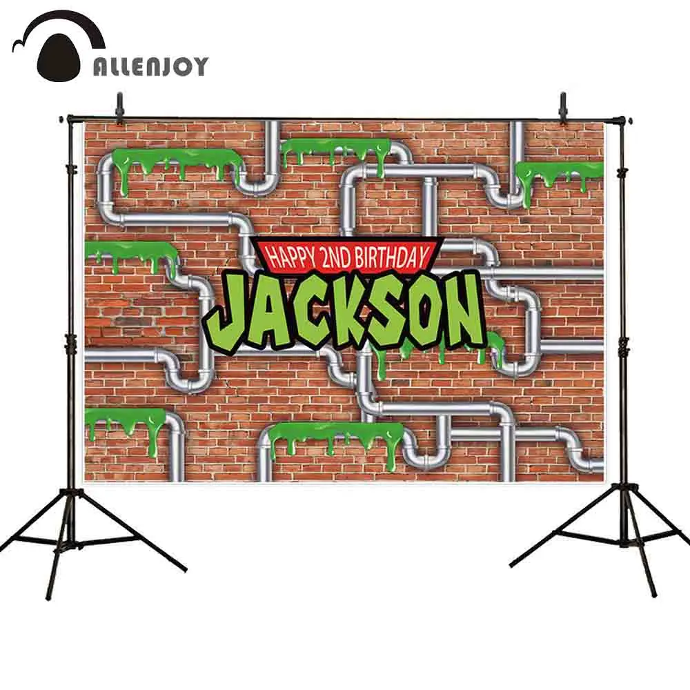 Allenjoy День Рождения вечерние графия фон граффити комикс кирпичная стена