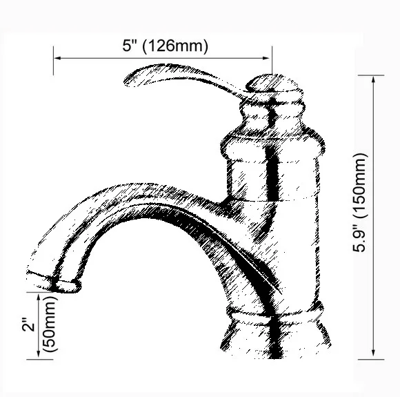 

Antique Copper Single Handle Bathroom Basin Mixer Tap Faucet Cnn016