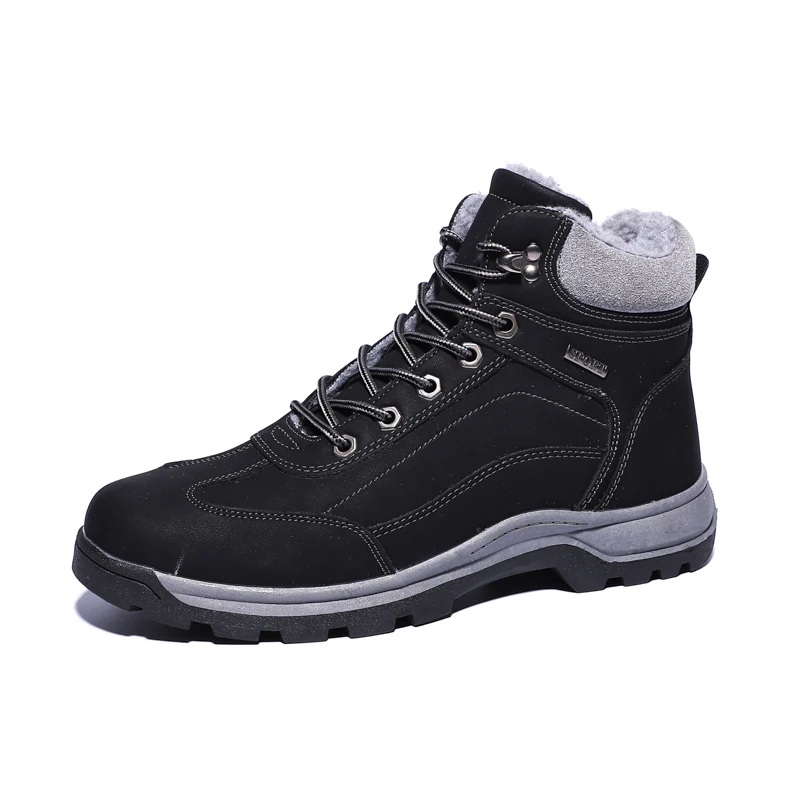 Fotwear/Мужская Рабочая обувь Мужские уличные зимние меховые ботинки с