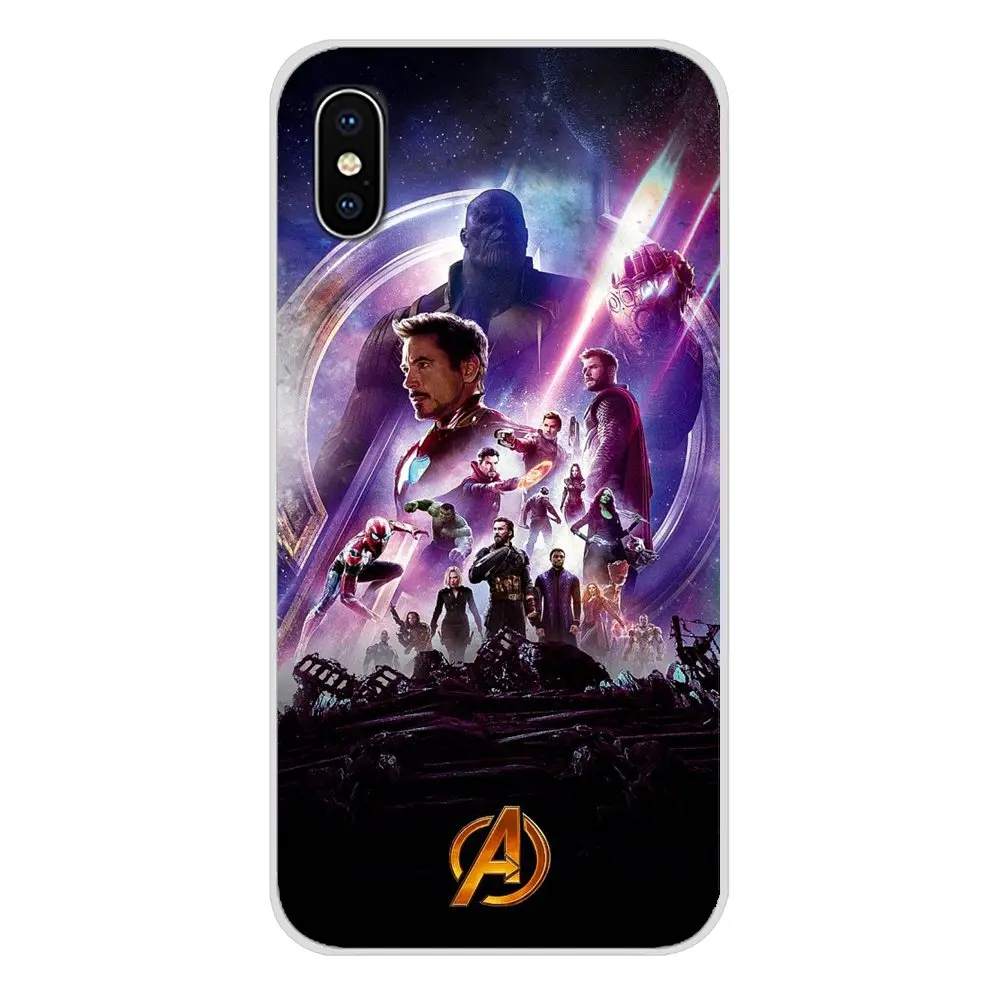 Для Motorola Moto X4 E4 E5 G5 G5S G6 Z Z2 Z3 G3 G2 C Play Plus прозрачный мягкий чехол для Marvel Avengers Infinity War