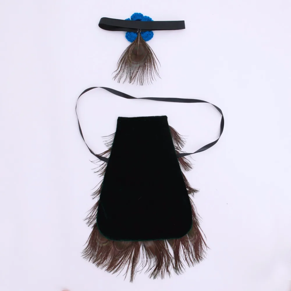 Прекрасная Мода Костюм Мальчик Девочка Ребенок Павлин Повязка Вязания Крючком